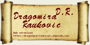 Dragomira Rauković vizit kartica